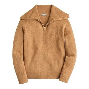 J. Crew Tan Ribbed Turtleneck Sweater